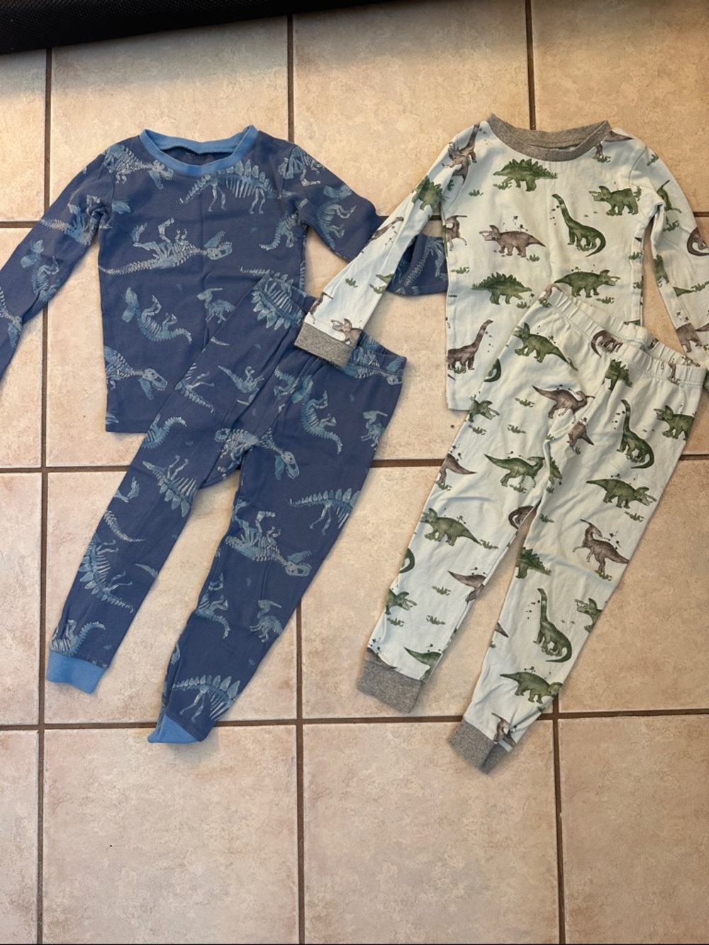 Set of 2 Burts Bees Dino Pajamas